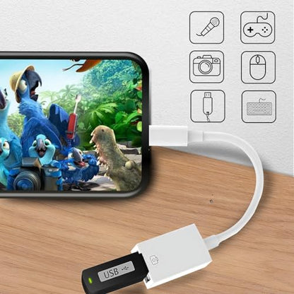 Untvie Type-c to USB Adapter, USB-C to USB-A 3.1 Gen1 Female Adapter Cable Converter, 5Gbps High-Speed, for Laptops, Tablets, Phones, USB Flash Drive,Card Reader,MIDI Keyboard, Mouse White - style: TYPE C