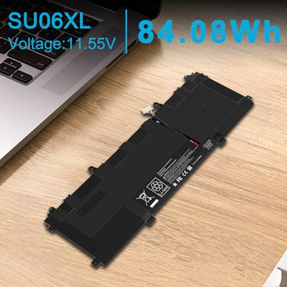 SU06XL L29184-005 Laptop Battery for HP Spectre X360 Convertible 15-df0xxx 15-df1xxx 15-df0013dx 15-df0033dx 15-df1043dx 15-df0069nr 15t-df000 15t-df100 L29048-271 SU0608XL HSTNN-DB8W SU06084XL - size: 12.68*4.45*0.24inch