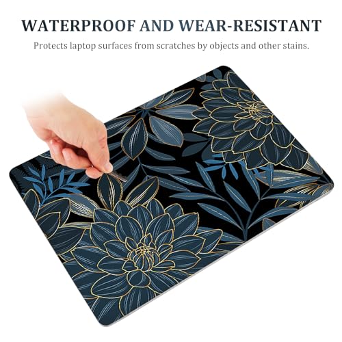 12 13 14 15 15.4 15.6 Inches Laptop Skin Sticker Decal Universal Netbook Skin Sticker Reusable Soft Notebook Art Protector Cover Decal, Blue Flower - color: Blue Flower