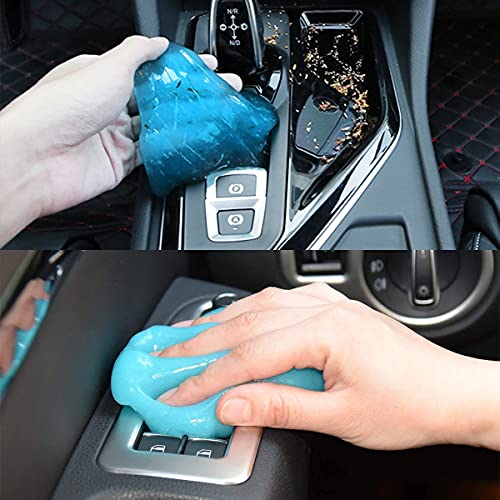 Moly Magnolia Cleaning Gel for Car, Universal Detailing Putty Gel Detail Tools Car Interior Cleaner, Removal Putty Keyboard Cleaner for Car Vents, PC, Laptops, Cameras (Blue) - color: Blue