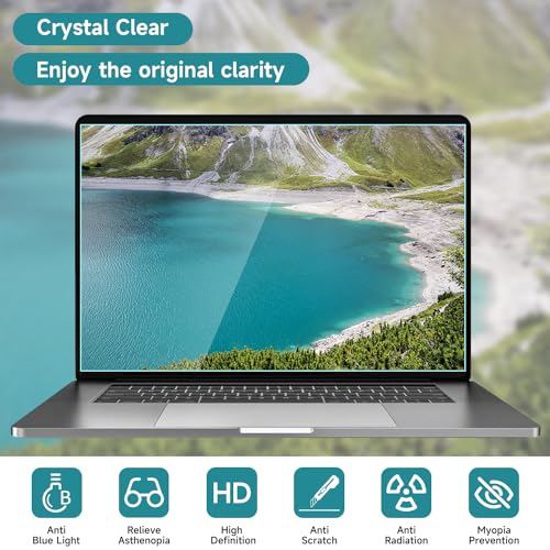 2 Pcs 13.3 Inch Anti Blue Light Screen Protector, Reduce Eye Strain Matte Anti Glare Computer Screen Cover, Blue Light Blocking Screen Protector for HP/Lenovo/Dell/Acer/Asus/Samsung/Envy 13.3’’ with
