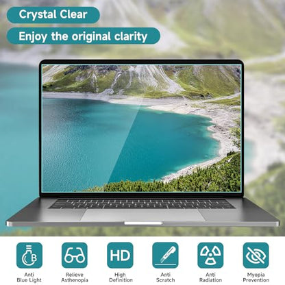 2 Pcs 13.3 Inch Anti Blue Light Screen Protector, Reduce Eye Strain Matte Anti Glare Computer Screen Cover, Blue Light Blocking Screen Protector for HP/Lenovo/Dell/Acer/Asus/Samsung/Envy 13.3’’ with
