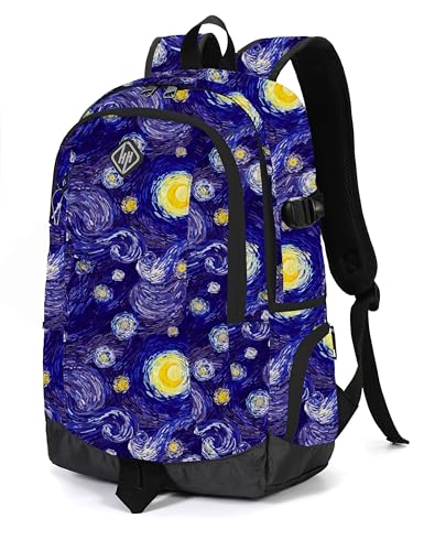 rickyh style School Backpack Travel Bag for Men & Women Lightweight College Back Pack with Laptop Compartmen - color: 09fanxing