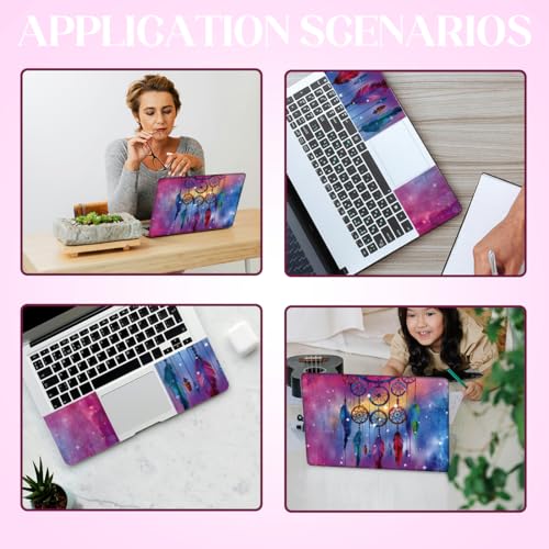 SUPERDANT Laptop Skin Sticker Laptop Decals Dreamcatcher Personalized Universal Notebook Computer Wrap Vinyl Skin Stickers Cover Art Decal Removable 12-15.6 Inch Waterproof Scratch-Resistant Gifts - style: Dreamcatcher