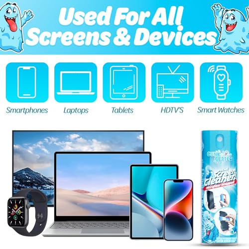 Gunk Getter - Pocket Screen Cleaner (2 Pack) - iPhone Andriod iPads Tablets Car Screens Monitors Travel TSA
