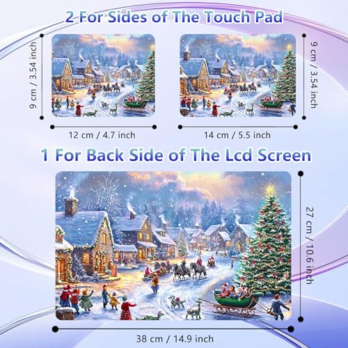 Laptop Skin Sticker Decal Cover,Beautiful Christmas with Snow | DIGTIALL Universal Laptop Skin Sticker, Waterproof Removable Notebook Decal Protector Cover for 12 13 14 15 Inch Laptops - color: Beautiful Christmas With Snow