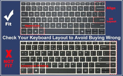 Keyboard Cover for HP ProBook 440 G11 14 & HP ProBook 445 G11 14-inch Laptop Accessories Keyboard Protective Cover Skin (NOT Fit ProBook440 445 G10/G9/G8/G7/G6/G5) -OmbrePurlple - color: OmbrePurlple
