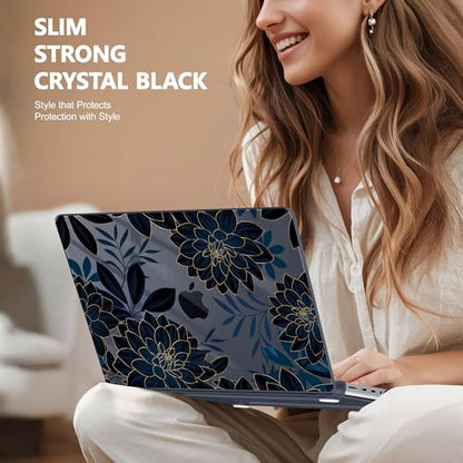 May Chen for 2026 MacBook Pro 14-inch M5 M4 M3 M2 M1 Pro/Max Chip, Release 2026 2025-2021, Model A3427 A3426 A3434 A3112 A3401 A3185, Plastic Hard Shell with Keyboard Cover, Luxury Dahlia - color: Luxury Dahlia