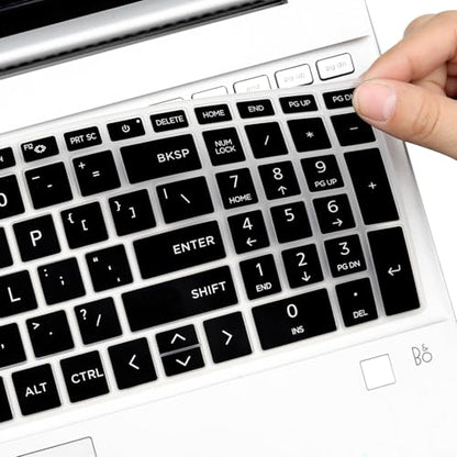 Keyboard Cover for HP 15.6" Laptop 15-fc 15-fd Series， HP Laptop AI 15 15.6"/Laptop AI 17 17.3", HP 15z-fc000 15t-fd000/fd100 15-fc0099nr 15-fd0023dx 15-fd0005dx 15-fc0025dx 15-fd0883nr 15-fc0093dx - color: Black