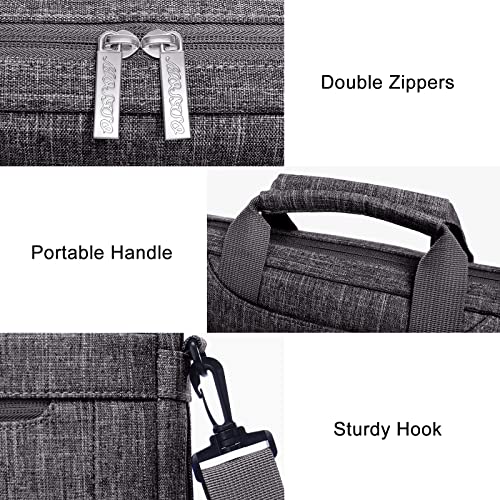 MOSISO Laptop Bag 17.3 inch, 17-17.3 inch Computer Bags | Computer Bags Compatible with MacBook, HP, Dell, Lenovo, Acer, Laptop Messenger Bag with Adjustable Depth at Bottom, Gray - color: Gray, size: 17.3 inch