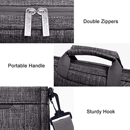 MOSISO Laptop Bag 17.3 inch, 17-17.3 inch Computer Bags | Computer Bags Compatible with MacBook, HP, Dell, Lenovo, Acer, Laptop Messenger Bag with Adjustable Depth at Bottom, Gray - color: Gray, size: 17.3 inch