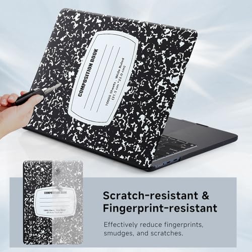 Funut Compatible with MacBook Air 13 inch Case 2022 2021 2020 2019 2018 Model A2337 M1 A2179 A1932 Plastic Hard Shell Case Protective Cover for MacBook Air 13 A2337 A2179 A1932 with Touch ID, Notebook - color: 2# notebook, size: Mac Air 13" 2018-2022(A193