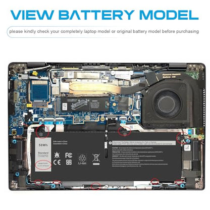 FK0VR Laptop Battery Replacement for Dell Latitude 5330 7330 7430 7530 Latitude 5330 2-in-1/7330 2-in-1/7430 2-in-1 P133G P134G P135G P136G P110F P138G P139G FKOVR 8H6WD 51R71 293F1 01VX5 404T8 - size: FK0VR