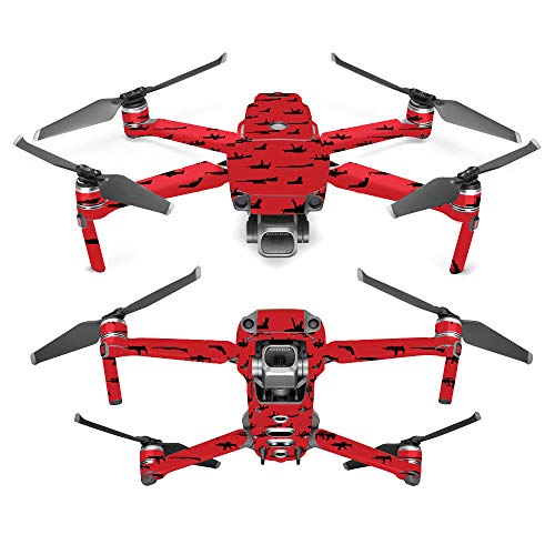 MightySkins Skin Compatible with DJI Mavic 2 Pro or Zoom - Guns | Protective, Durable, and Unique Vinyl Decal wrap Cover | Easy to Apply, Remove, and Change Styles | Made in The USA - color: Guns