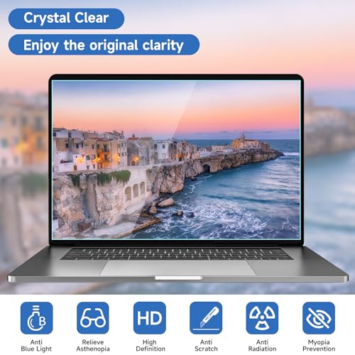 2 Pcs 14 Inch (1920x1200P) Laptop Blue Light Screen Protector, Reduce Eye Strain Anti Glare Blue Light Blocking Screen Protector for 14’’ with 16:10 Resolution HP/Dell/Acer/Asus/Samsung/Lenovo - size: 14 inch with 16:10 aspect ratio