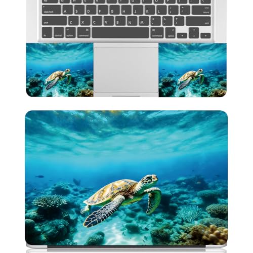 Universal Laptop Skin Sticker Decal for 11.6”12" 13" 13.3" 14" 15" 15.4" 15.6" Reusable Waterproof Scratch-Scratch Resistant Protective Vinyl Laptop Notebook Skin Stickers - Green Turtle - color: Green Turtle