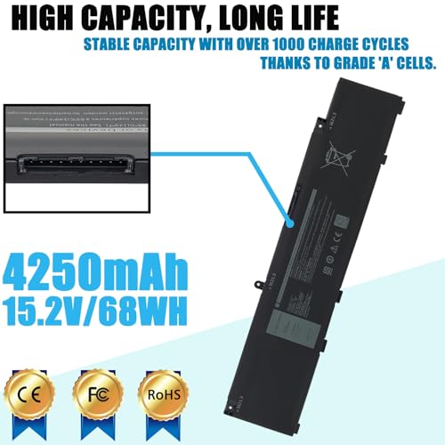 MV07R Laptop Battery Compatible with Dell G3 15 3500 3590 G5 5500 5505 SE Series Notebook 266J9 0JJRRD 0415CG C9VNH 0PN1VN 0M4GWP - color: MV07R