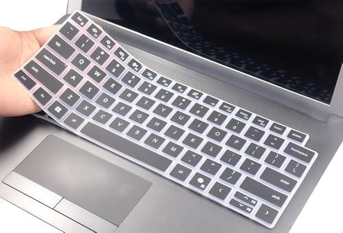 Silicone Keyboard Skin Cover Compatible for Dell Pro 14/Max14 PC14255 PC14250 MC14250 MC14255, Dell Pro 14 Plus PB14255 PB14250 Laptop Without Numeric Keypad (NOT for PA13250 PA14250) (Black) - color: Black, size: compatible for Pro 14