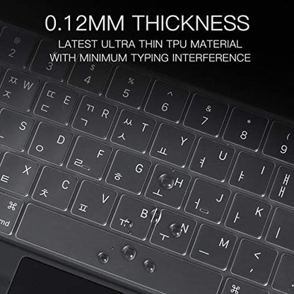 CaseBuy Ultra Thin Keyboard Cover for Apple iPad Air 13-inch (M2 2024) & M2 iPad Pro 12.9 inch 2022 2021 2020 Release with Magic Keyboard(6th 5th 4th Gen), iPad Pro 12.9 Accessories Protective Skin - size: iPad Pro 12.9 2020+(5th 4th Generation)