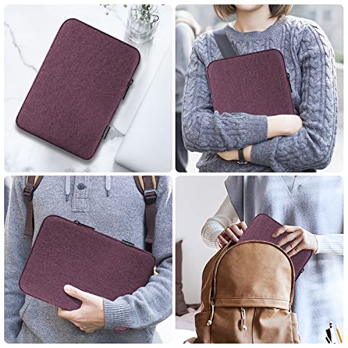MoKo 7-8 Inch Tablet Sleeve Bag, Polyester Pouch Cover Case Slim Design | Fits iPad Mini (A17 Pro) 8.3" 2024, iPad Mini 6/5/4/3/2/1, Samsung Galaxy Tab S2 8.0, Tab A 8.0, ZenPad Z8s 7.9, Purple - color: Purple, size: 7-8 inch