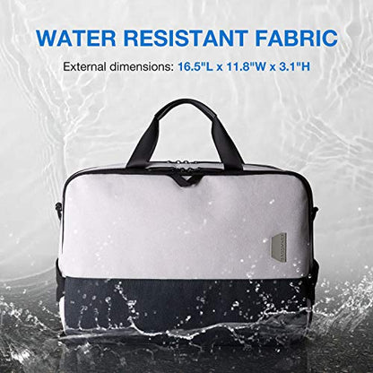 BAGSMART Laptop Bag, 15.6 Inch Laptop Case for Men Women Computer Bag Briefcase Work Business Travel,Grey