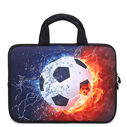 14 15 15.4 15.6 inch Laptop Handle Bag Computer Protect Case Pouch Holder Notebook Sleeve Neoprene Cover Soft Carrying Travel Case for Dell Lenovo Toshiba HP Chromebook ASUS Acer(Cool Soccer) - color: Cool Soccer