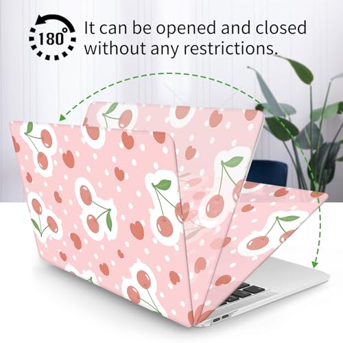 Seorsok Compatible with MacBook Pro 13 inch Case M2 2023,2022,2021-2016 A2338 M1 A2251 A2289 A2159 A1989 A1708 A1706,Cute Plastic Hard Shell Case with Keyboard Cover,Pink Cherries - color: Cherries, size: Pro13（A2338 M1 A2251 A2289 A2159 A1989 A1706）