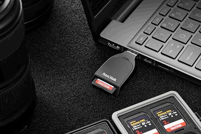 SANDISK QuickFlow SD UHS-I Card USB-A Reader - SDDR-C731-GNANN