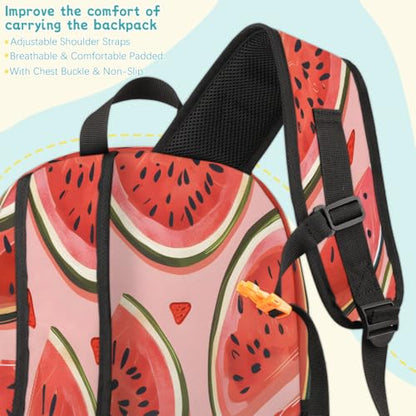 Watermelon Laptop Backpack for Women Men, 18.3 Inch Travel Work Backpacks, Cute Waterproof Computer Casual Daypack Nurse Teacher Bags - color: Multicolor 9