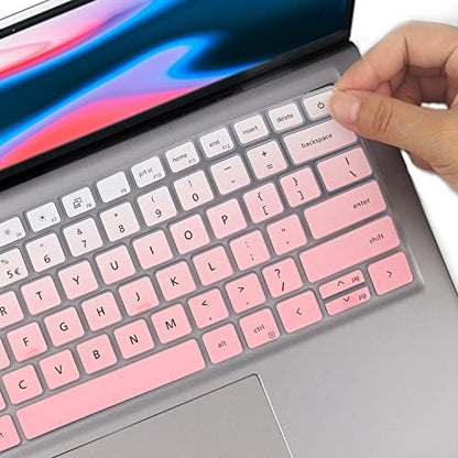 Keyboard Cover for Dell Inspiron 14 2-in-1 Laptop, Insprion 5410 5415 5418 5420 5425 7415 7420 7415 7420 7425, Inspiron 16 5620 5625 7620, Inspiron 13 5310 /Dell Latitude 3320 3420 -Opink - color: GPink