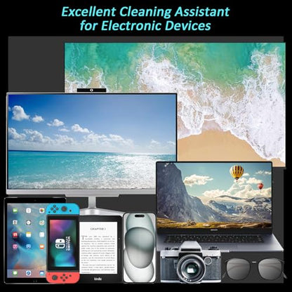 Edglete Car Screen Cleaner Spray and Wipe, Car Interior Detailing Kit | Screen Cleaning Tool for Touchscreen Display Dashboard, Car Detailing Brush for Tesla Jeep BMW Honda Benz Chevy