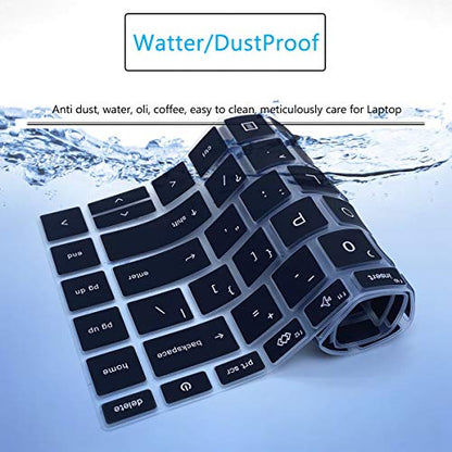 Keyboard Cover for HP EliteBook 840 845 G7 G8 14 inch Laptop Notebook PC Model Accessories Keyboard Protective Skin (Not fit New 840 845 G9 G10 G11)-Black - color: Black