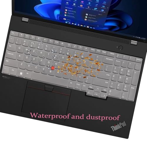 Keyboard Cover for Lenovo ThinkPad E16 L16 P16 P16v T16 P16s (Gen 3/Gen 2/Gen 1) 16 inch, Thinkpad L15 Gen 4/3 15.6 inch (Not Fit Thinkpad Z16,L15 Gen 2/1)-TPU - color: TPU