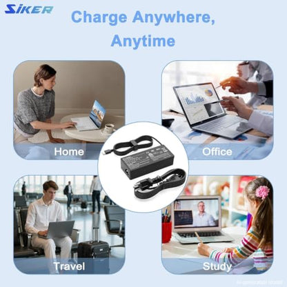 SiKER 100W USB C Charger, Universal USB-C Power Adapter, PD 3.0 Fast Laptop Charger Compatible with MacBook Pro/Air, Lenovo, Dell, HP, ASUS, iPad Pro, Android Phones - color: black3