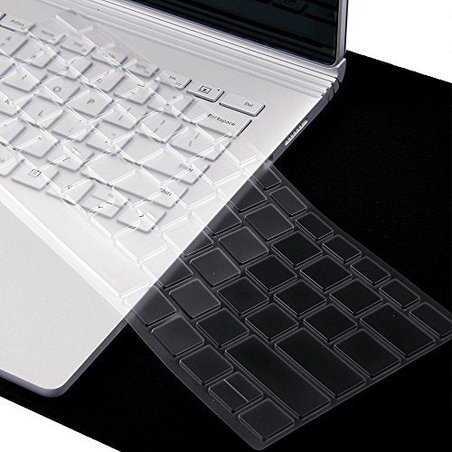 Ultra Thin Clear Keyboard Cover Skin for 13.5"/15" 2020+ Microsoft Surface Book 3 and 2016~2018+ Surface Book/Book 2, US Layout
