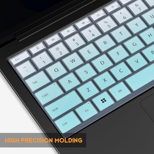 Keyboard Cover for 2026-2024 Microsoft Surface Laptop 8/7(7th Edition) 13.8 & 15 inch, Surface Laptop Accessories Ultra Thin Keyboard Protective Skin -Ombre Mint - color: Ombre Mint