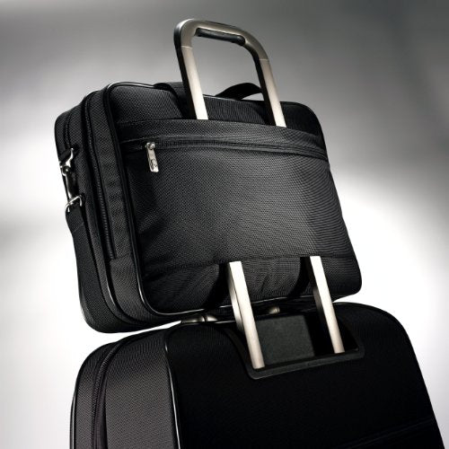Samsonite Classic Multi Gusset Toploader Briefcase, Black, Triple Gusset 15.6-Inch