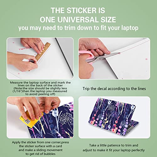 11.6 13 13.3 14 15 15.6 inches Netbook Laptop Skin Sticker Decal Reusable Protector Cover Case for Laptop Notebook chromebook (W-NEK-33) - color: W-NEK-33