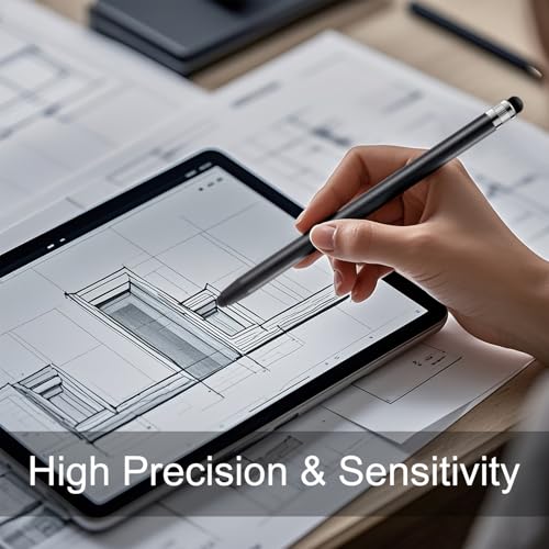 Stylus Pen for Touchscreen, ChaoQ 10pcs High Sensitivity and Precision Stylus Pen for iPad iPhone Android Compatible with All Touch Screens (Black/Blue) - color: 10 Black Blue