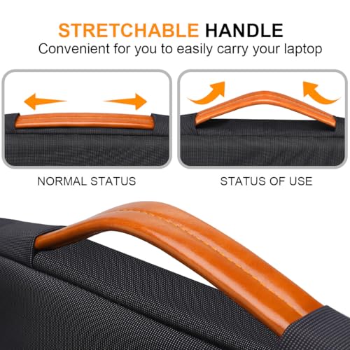 Lacdo 360° Protective Laptop Sleeve Case for 13 inch MacBook Air M5 A3449 (2026), M4 A3240 2025, M3 A3113, A2681, A2337, 13" MacBook Neo A18 Pro A3404 (2026), iPad Air/Pro 13 M5 Computer Bag, Black - color: Black, size: New MacBook Air/Neo/Pro 13 Inch