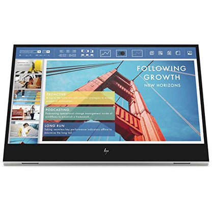 HP E14 G4 14" Class Full HD LCD Portable Monitor - 16:9 - Silver - 14" Viewable - in-Plane Switching (IPS) Technology - 1920 x 1080-400 Nit - 5 msGTG (OD) - 60 Hz Refresh Rate - USB Hub