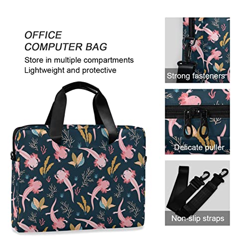 Axolotl & Sea Weed Aquarium Laptop Case 15.6 inch | Waterproof Laptop Briefcase Laptop Bag for Women & Men - color: Color 11