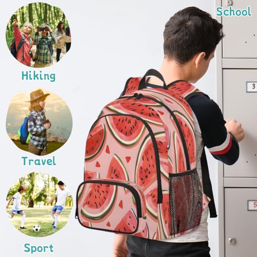 Watermelon Laptop Backpack for Women Men, 18.3 Inch Travel Work Backpacks, Cute Waterproof Computer Casual Daypack Nurse Teacher Bags - color: Multicolor 9