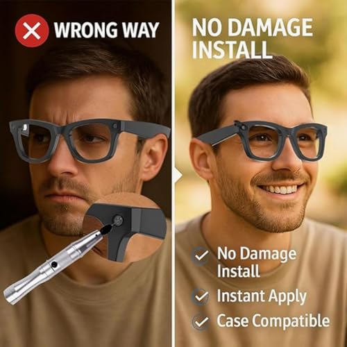 Camera Privacy Cover - 3 Piece Smart Anti Spy Lens Protector, Sliding Webcam Blocker for Phone Glasses Devices | Security Shield for Meetings Travel Driving Business Office Use