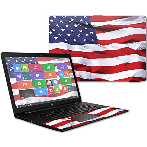 MightySkins Skin Compatible with HP 17t Laptop 17.3" (2017) - American Flag | Protective, Durable, and Unique Vinyl Decal wrap Cover | Easy to Apply, Remove, and Change Styles | Made in The USA