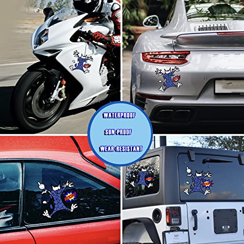 Scratch and Dent Fix Car Stickers, Funny Cartoon Cat Splash Into Pieces, Bumper Stickers for Jeep, Van, Auto, Truck, Motorcycle, Laptop, Skateboard, Wall, Window Decals Band-Aid Stickers - color: Tom-m