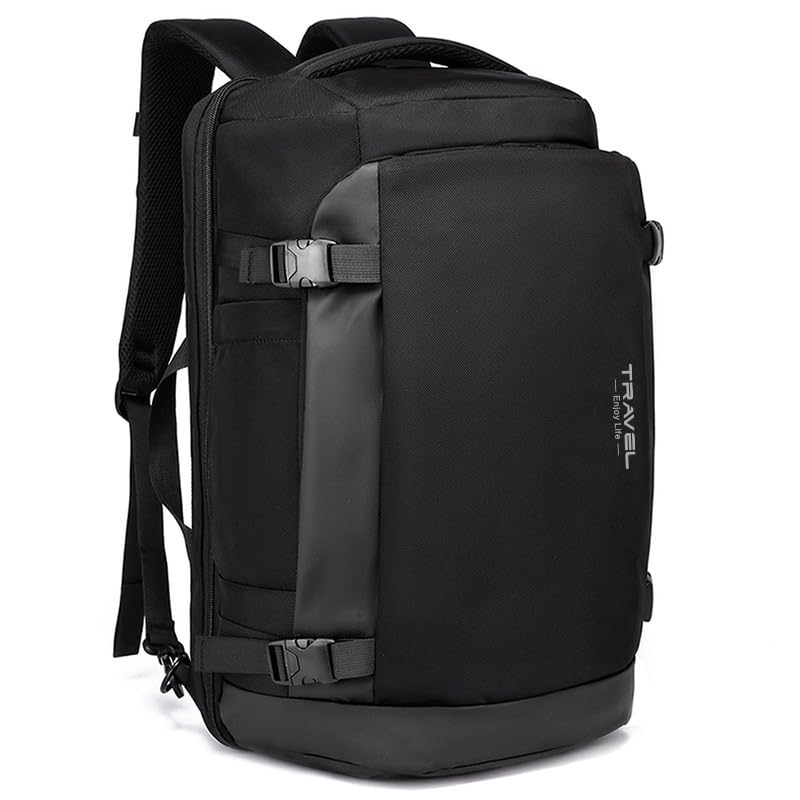Laptop Backpack for Men 17-inch Travel- Computer Case Laptop Bag Large Capacity Business Weekender Satchel Purse Fashion Black - color: Black-500