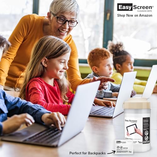 Easy Screen Cleaning Wipes, Electronic Screen Cleaning, Laptops, Monitors, Phone, Tablet, TV Screen Cleaning Wipe, 70 Wipes per Canister, Large 9"x 6" Durable Wipe (Pack of 3) - size: 1 Count (Pack of 210)