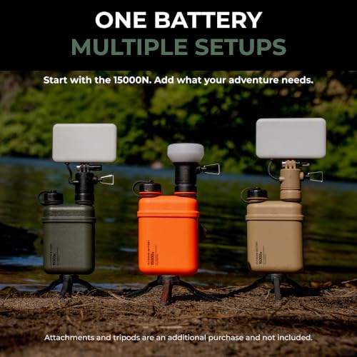 NESTOUT Rugged Power Bank, 15000mAh Outdoor Charger, 32W USB-C Fast Charging PD, Waterproof IP67, Durable Shockproof, Battery Pack for iPhone Tablet Hiking Travel Camping (Olive Green, 15000mAh) - color: Olive Green