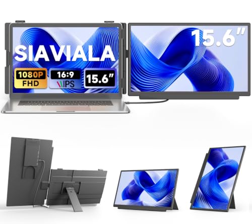 Laptop Screen Extender 15.6", FHD 1080P IPS Laptop Monitor Extender,Dual Screen Monitor for Laptop 13-17", Portable Monitor for Laptop with Plug & Play for Windows/Mac/Android/Chrome/PS5